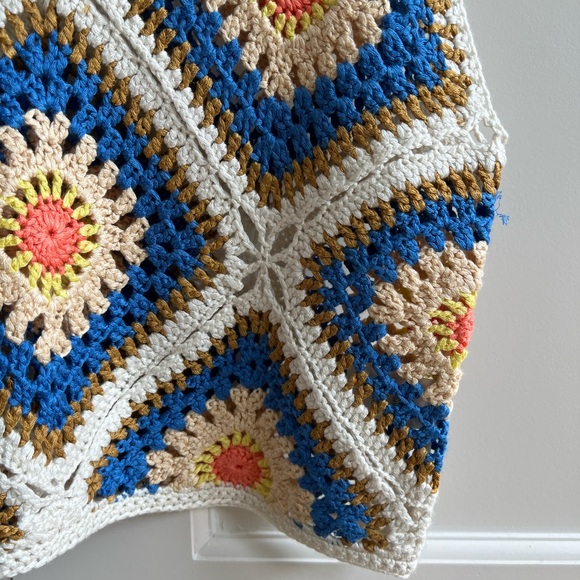 Lumiere Crochet Crop Tank Top, Size S, Multi-Colored - Picture 7 of 10